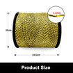 Electric Fence Poly Wire Portable Temporary Fencing Polywire 2500 Meters 2.3mm 9 Stainless Steel Strands Cattle Sheep Goats Horses Yellow and Dark