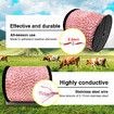 Electric Fence Poly Wire Portable Temporary Fencing Polywire 2500 Meters 2.3mm 9 Stainless Steel Strands Cattle Sheep Goats Horses Red and White