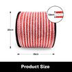 Electric Fence Poly Wire Tape 500 Meters 12mm Portable Temporary Fencing Polywire 5 Stainless Steel Strands Cattle Sheep Goats Horses