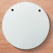 Bathroom Medicine Cabinet Mirror Vanity Round Wall Mirrored Cupboard with Storage Sliding Door White 60cm Diameter