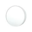 Bathroom Medicine Cabinet Mirror Vanity Round Wall Mirrored Cupboard with Storage Sliding Door White 60cm Diameter