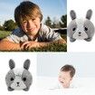 Stuffed Bunny Plush Toy Rabbit Reversible Plushie Doll for Stress Relief Double-Sided Flip Plushie Express Your Emotion