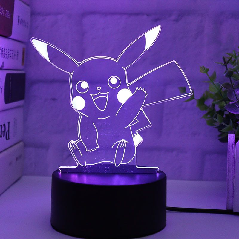 3D Illusion Night Light, Visual Creative LED Desk Lamp, Touch Control, 7 Color Changing for Home Decor or Holiday Gifts for Kids