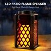 Outdoor Wireless Bluetooth Speaker with Torch Light Waterproof LED Flame Lantern Speaker for Party Garden Camping (1 Pack)