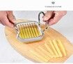 Stainless Steel Potatoes Fruit Cutter Chipper Chopper Maker Tool Kitchen Gadgets with Ergonomic Anti-Slip Handle