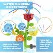 Outdoor Water Spray Sprinkler Cute Lawn Spinning Flower Kids Sprinkler Wiggle Tubes for Summer Days Attaches to Garden Age 3+