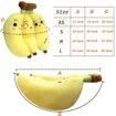 45 CM Banana Plush Pillow A Bunch of Bananas Plush Stuffed Toy Plushie Banana Hugging Pillow Gift for Birthday Valentine Christmas(1 Pack)