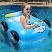 Inflatable Float Seat Boat Pool Water Gun Toy Water  Ride-on Car Summer Swimming Ring for Kids,Boys and Girls Col.Blue