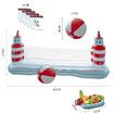 Inflatable Volleyball Net Included for Kids and Adults, Summer Pool Game, Summer Floaties, Volleyball Court