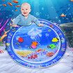 Tummy Time Water Mat Inflatable Activity Center Baby Motor and Sensory Development for Infants Toddlers Boys Girls