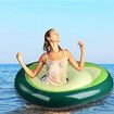 Inflatable Avocado Pool Float with Ball Water, Summer Beach Party Floating Toys for Adults Kids