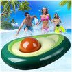 Inflatable Avocado Pool Float with Ball Water, Summer Beach Party Floating Toys for Adults Kids