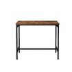 5 PCS Bar Table Set 4 Chairs Stools Kitchen Dining Height Counter Modern Wooden Top Metal Frame