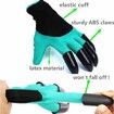 Claw Gardening Gloves for Planting, Famoy Garden Glove Claws Best Gift for Women (Green)