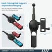 Fishing Rod Hand Grip for Nintendo Switch, CODOGOY Fishing Game Accessories