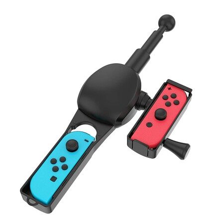 Fishing Rod Hand Grip for Nintendo Switch, CODOGOY Fishing Game Accessories