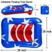 36" Inflatable Pool Cornhole Set Toss Games Ring Patriotic Float Party Summer Water Carnival Beach Toys