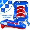 36" Inflatable Pool Cornhole Set Toss Games Ring Patriotic Float Party Summer Water Carnival Beach Toys