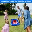 36" Inflatable Pool Cornhole Set Toss Games Ring Patriotic Float Party Summer Water Carnival Beach Toys