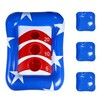 36" Inflatable Pool Cornhole Set Toss Games Ring Patriotic Float Party Summer Water Carnival Beach Toys