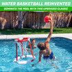 Floating Pool Basketball Game Summer Swimming Pool Toys Interactive Educational Water Play Set Toys For Kids(Red)