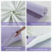 Queen Size Mattress Memory Foam Topper Bed Underlay Lavender Scent 8CM with Bamboo Cover 