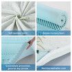 Double Size Mattress Topper Memory Foam Bed Underlay Cool Gel 8CM with Bamboo Cover