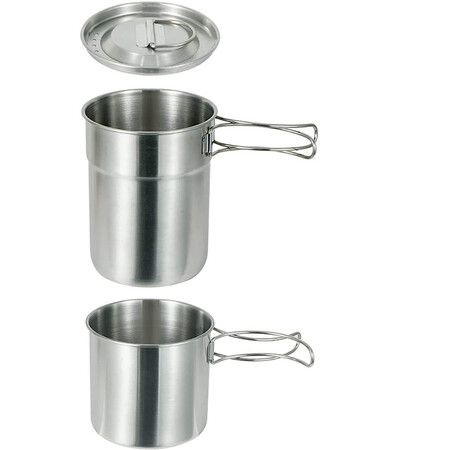 Camping Cups and Mugs Pot 2Pcs for Backpacking Picnic Hiking