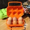 Egg Carry Box, Camping Picnic 6 Eggs Holder Container Plastic Storage Box Case