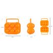 Egg Carry Box, Camping Picnic 6 Eggs Holder Container Plastic Storage Box Case