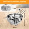 Ergonomic Food Mill Stainless Steel With 3 Grinding Milling Discs Rotary Food Mill for Tomato Sauce, Applesauce