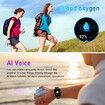 Smart Watch Bluetooth for Android Phone Waterproof Sport Blood Pressure Heart Rate Monitor Sleep Tracker for Men Women Fitness-Black