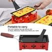 Cheese Raclette Stretchable Non Stick Rotaster Baking Tray Iron Metal Grill Plate Cheese Melter Baking Tray Red Hob