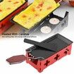 Cheese Raclette Stretchable Non Stick Rotaster Baking Tray Iron Metal Grill Plate Cheese Melter Baking Tray Red Hob