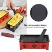 Cheese Raclette Stretchable Non Stick Rotaster Baking Tray Iron Metal Grill Plate Cheese Melter Baking Tray Red Hob