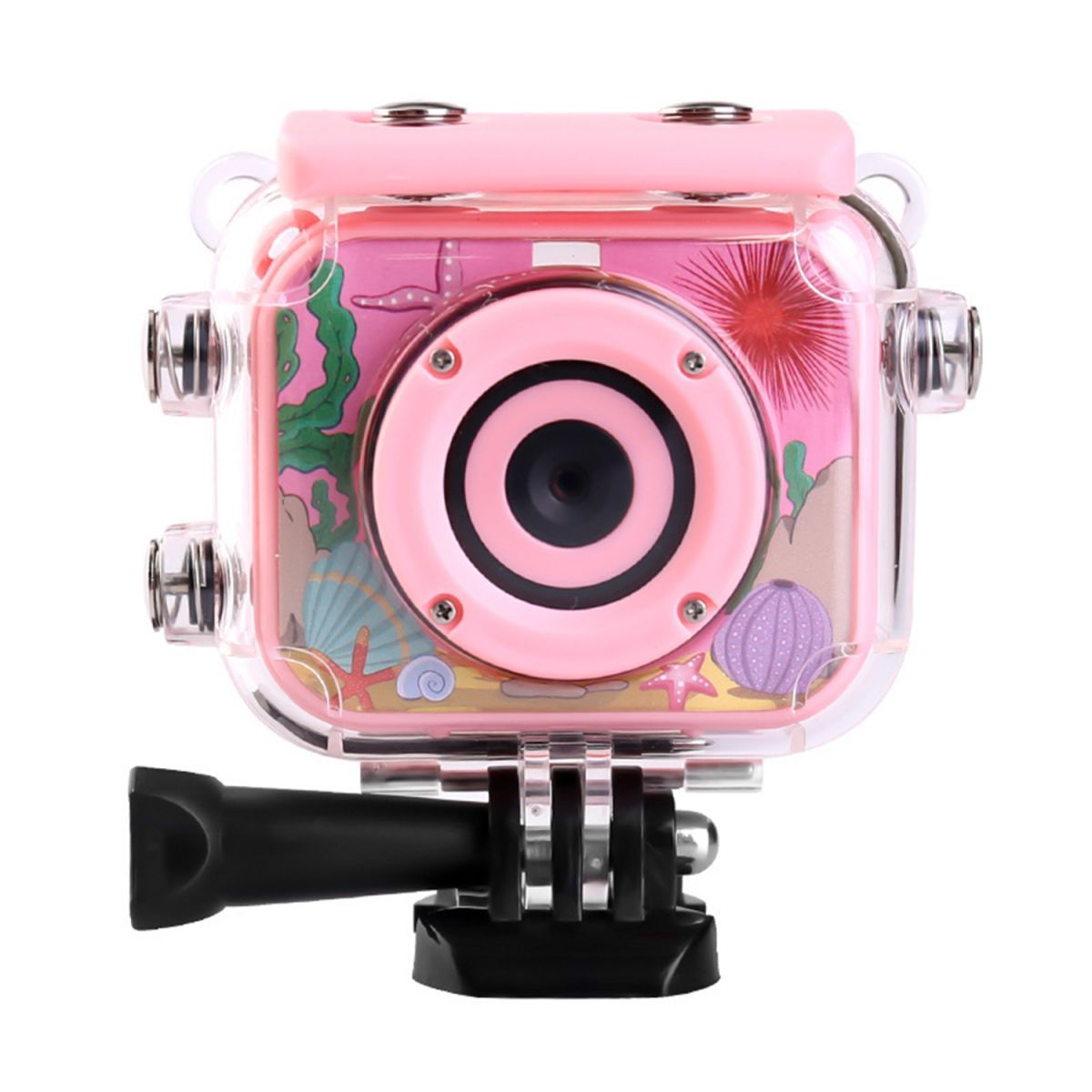 Kids Waterproof Camera, Kids Camera for Ages 3+, Camera for Kids Allows Underwater Use - Camcorder 1.77 Inch Screen (Pink)