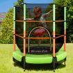 Everfit 4.5FT Trampoline for Kids w/ Enclosure Safety Net Rebounder Gift Green