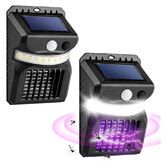 Solar Mosquito Zapper Outdoor, Insect Fly Traps with Motion Sensor, Wall Lamp for Outdoor Garden and Patio (2-Pack)