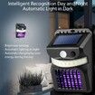 Solar Mosquito Zapper Outdoor, Insect Fly Traps with Motion Sensor, Wall Lamp for Outdoor Garden and Patio (2-Pack)