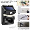 Solar Mosquito Zapper Outdoor, Insect Fly Traps with Motion Sensor, Wall Lamp for Outdoor Garden and Patio (2-Pack)