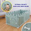 Dog Crate Pet Pen Cage Puppy Enclosure Playpen Exercise Indoor Outdoor Kennel Whelping Box Plastic Portable Green