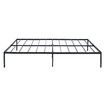 Queen Size Bed Frame Base Platform Black Metal Mattress Foundation with Storage 207x152x36CM 