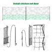 Chicken Coop Cage Run Pen Hen Chook House Fence Poultry Enclosure Hutch Mesh Net Netting Habitat Farm Yard Fencing 5000x125CM