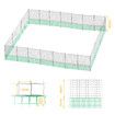 Chicken Coop Cage Run Pen Hen Chook House Fence Poultry Enclosure Hutch Mesh Net Netting Habitat Farm Yard Fencing 5000x125CM