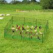 Chicken Coop Cage Pen Run Hen House Chook Fence Poultry Enclosure Mesh Net Hutch Habitat Netting Yard Farm Fencing 3000x125CM