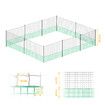 Chicken Coop Run Pen Cage Hen Chook House Fence Enclosure Poultry Mesh Net Hutch Habitat Netting Yard Farm Fencing 2100x125CM