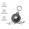 Waterproof Air tag Keychain,4 Pack AirTag Holder,Protective [Anti-Scratch][Shockproof] Tracker Case with Loop Key Ring for Apple AirTags,Airtag Cover for Wallet,Luggage,Cat,Dog,Pets(white/Grey)