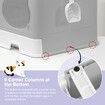 Cat Litter Box Tray Enclosed Kitty Toilet Training Front Top Entry Lid Large Covered Hooded Kitten Potty Pan Furniture Scoop Foldable