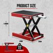 Motorcycle Lift Stand Motorbike Scissor Lifting Jack Hoist Dirtbike ATV Work Repair Bench Heavy Duty 500kg