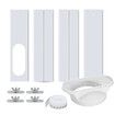 Air Conditioner Kit Max Adjustable Length 43-140cm Air Conditioner Window Vent Reinforced PVC Plates Seal